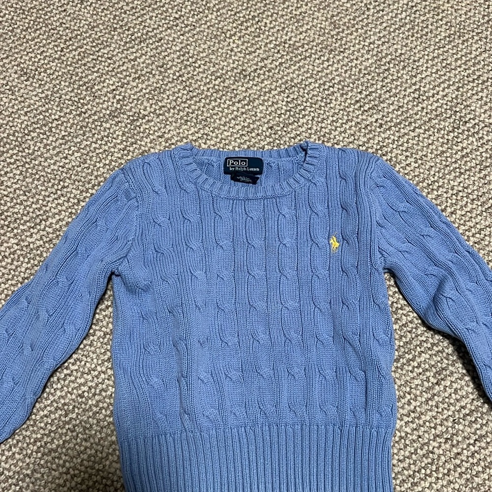 Cable-knit sweater. Ralph Lauren Polo